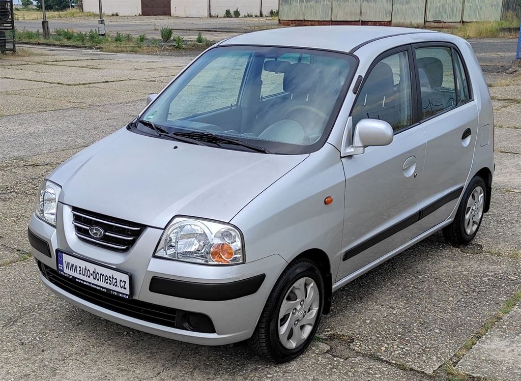 Hyundai Atos automat 1,1 43 kW r.v. 12/2004, klima, 2x klíč